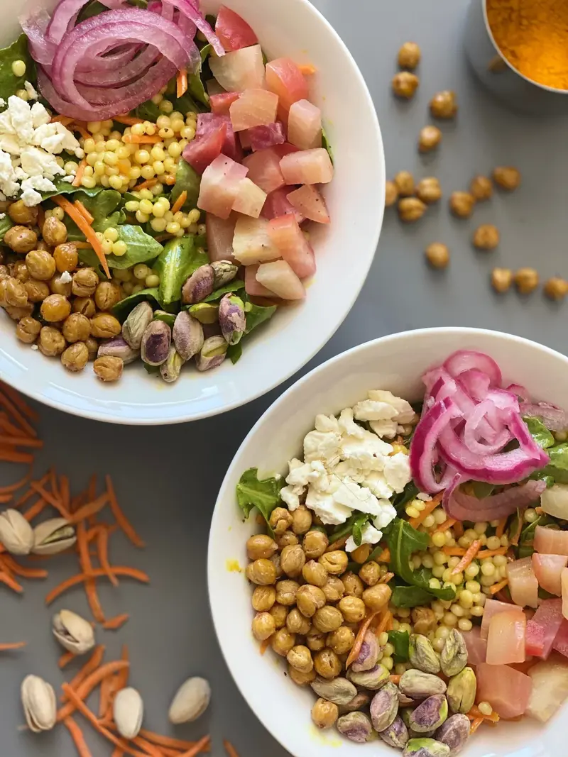 Arugula & Crispy Chickpea Salad