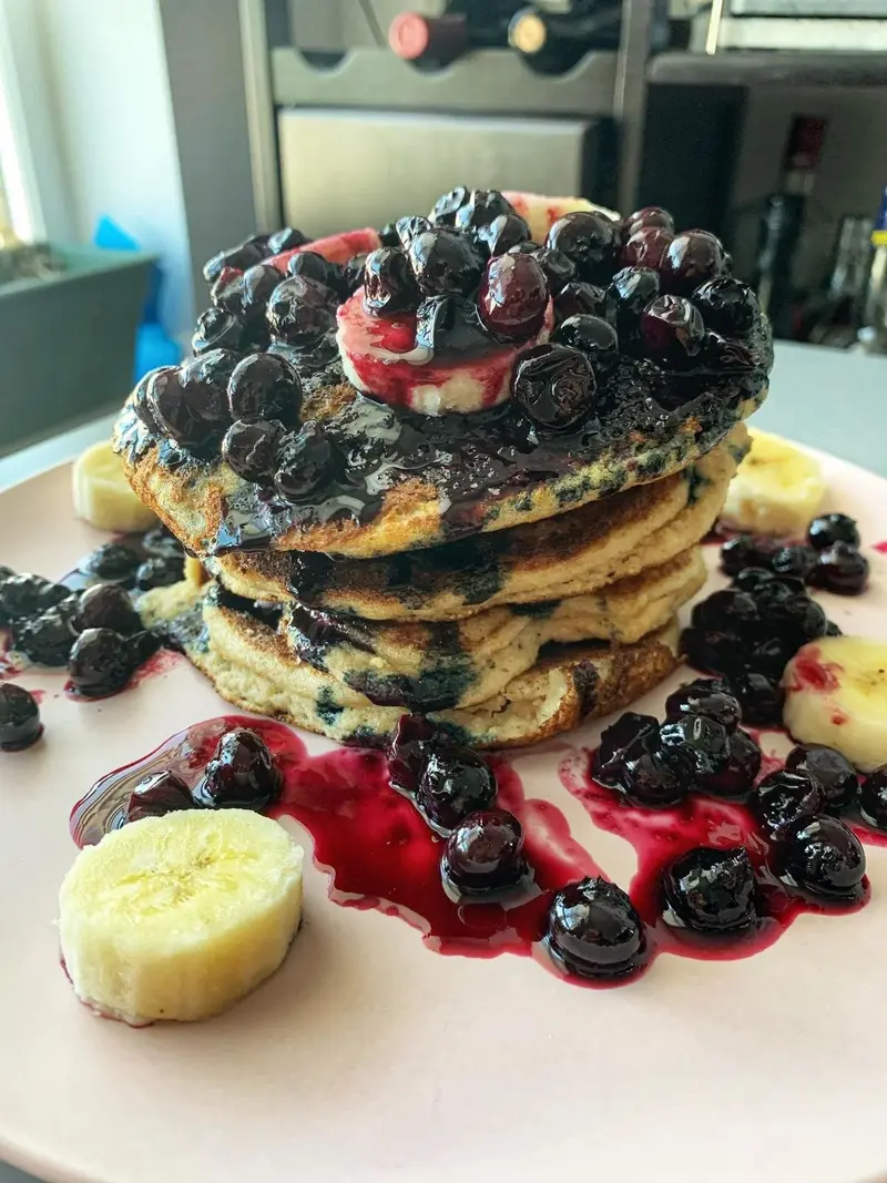 Blueberry Banana Pancakes
