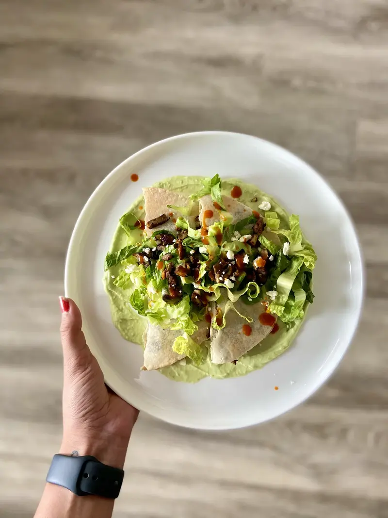 Crispy Mushroom Tacos with Avocado Crema